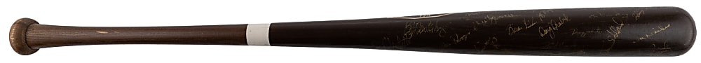 1986 New York Yankees Team-Signed Rawlings Adirondack Pro Model Bat - (40) signatures with Randolph, Henderson, Winfield, Pinella, Guidry & Mattingly - JSA LOA