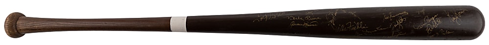 1986 New York Yankees Team-Signed Rawlings Adirondack Pro Model Bat - (40) signatures with Randolph, Henderson, Winfield, Pinella, Guidry & Mattingly - JSA LOA