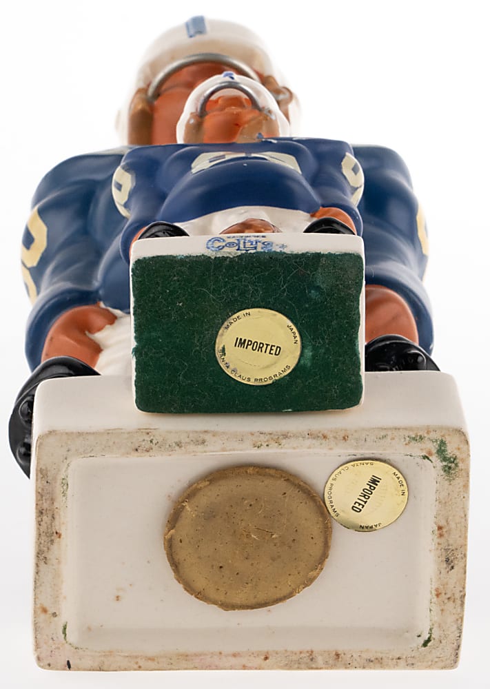 1960s Fred Kail Baltimore Colts Joe Jolter Lineman Statues (2) with 10" & 5" Figures