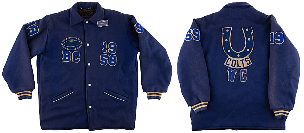 Circa 1960s Baltimore Colts Corral #5 Jacket Attributed to Fan Club President Bill James
