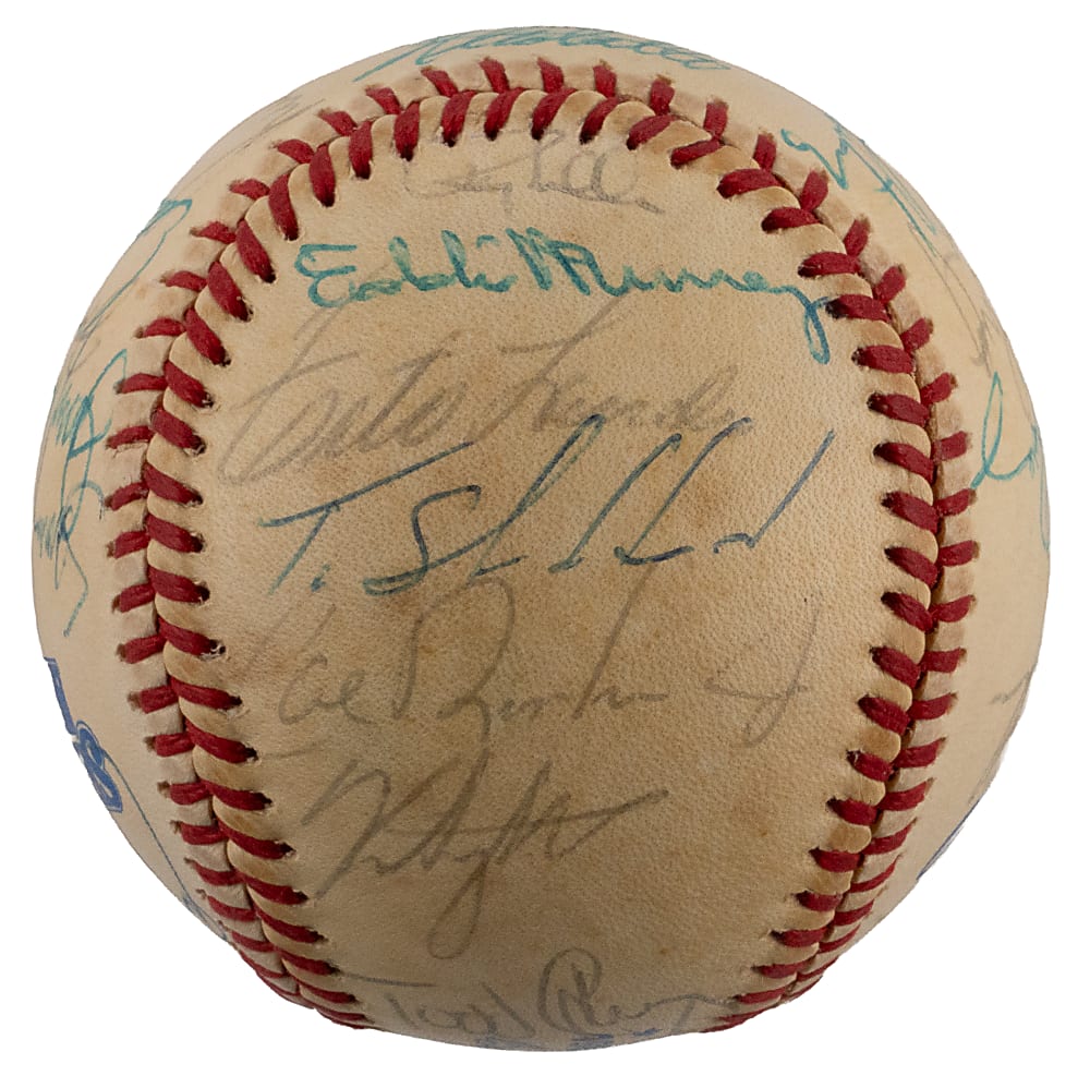 1983 World Champions Baltimore Orioles Team-Signed World Series Baseball with (30) Signatures Including Murray, Palmer & Ripken Jr. Plus Full JSA LOA