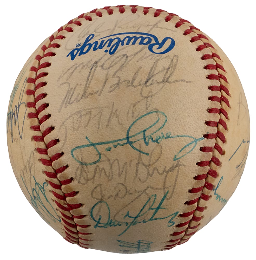 1983 World Champions Baltimore Orioles Team-Signed World Series Baseball with (30) Signatures Including Murray, Palmer & Ripken Jr. Plus Full JSA LOA