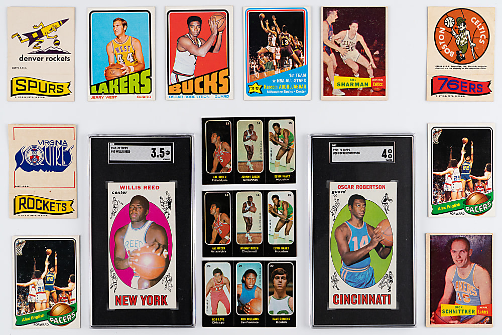 1957-1980 Basketball Singles Collection (113) with Hall of Fame Rookies & (2) SGC Graded Keys