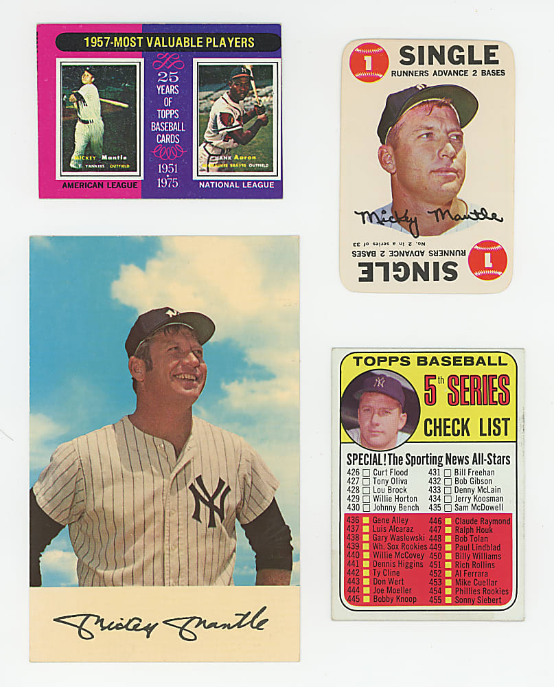 1956-1975 Mickey Mantle Collection (9)