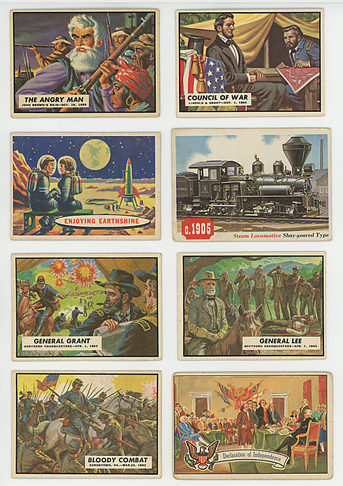 1955-1962 Topps Non-Sport Collection (92) with 1962 Topps Civil War News Partial Set (60/88)