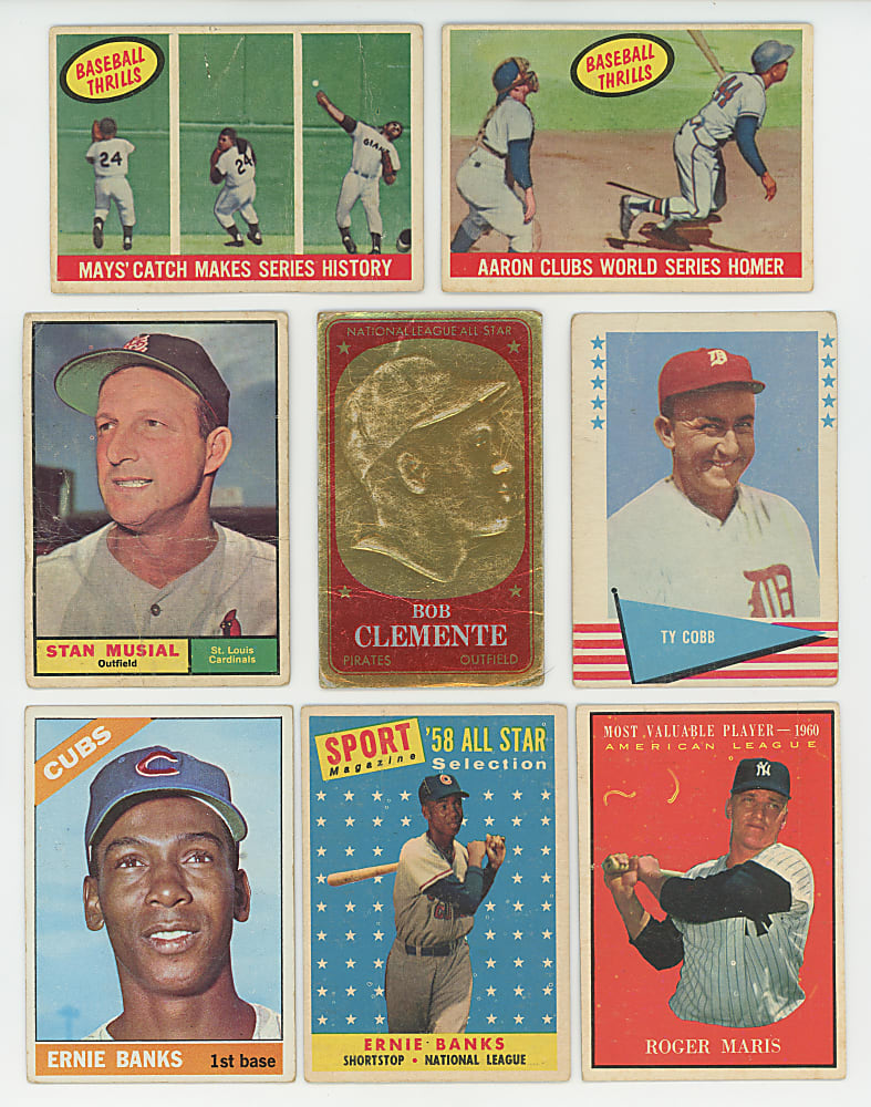 1956-1972 Mostly Baseball Shoebox Collection (700+) with (95+) Hall of Famers Including Aaron, Clemente, Koufax, Mantle & Mays