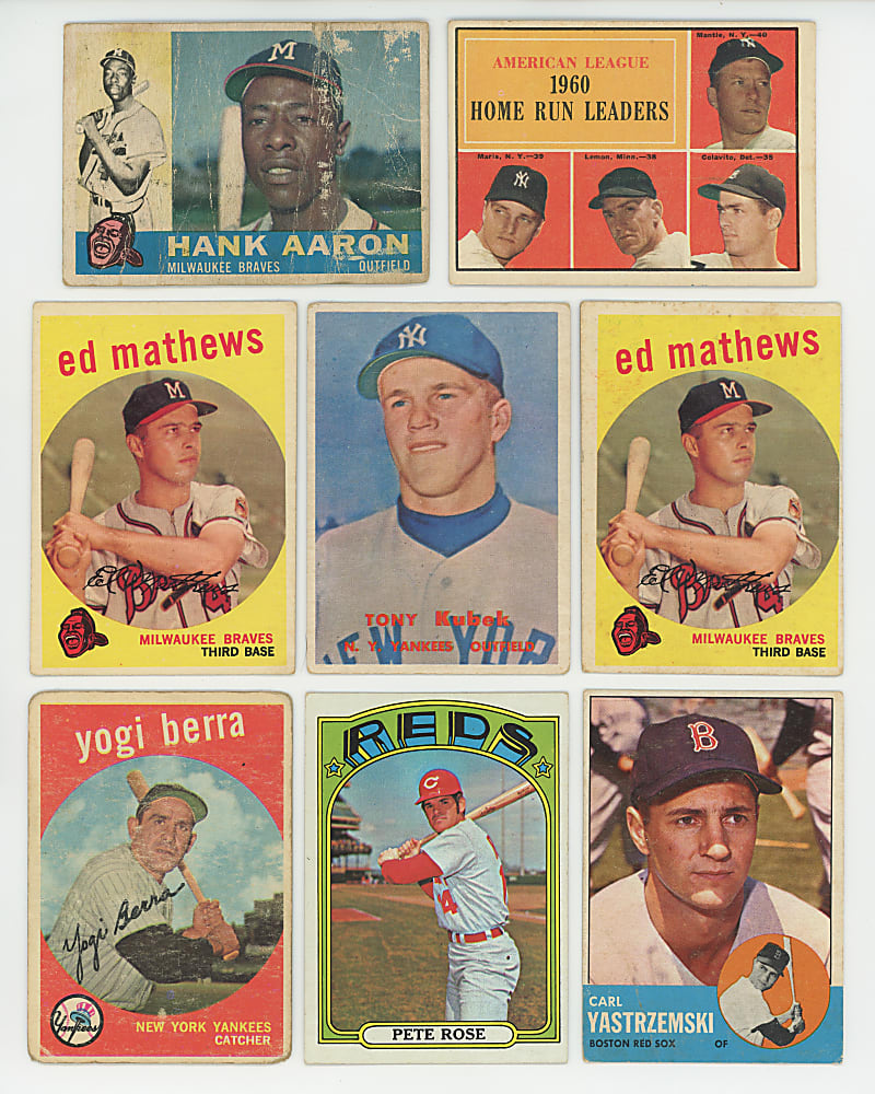 1956-1972 Mostly Baseball Shoebox Collection (700+) with (95+) Hall of Famers Including Aaron, Clemente, Koufax, Mantle & Mays