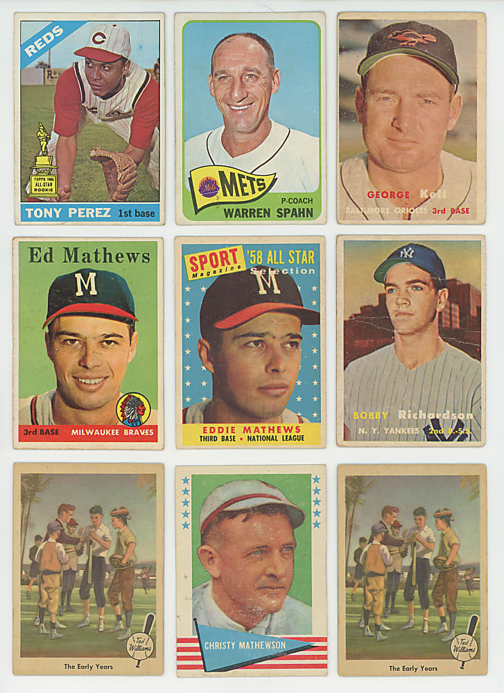1956-1972 Mostly Baseball Shoebox Collection (700+) with (95+) Hall of Famers Including Aaron, Clemente, Koufax, Mantle & Mays