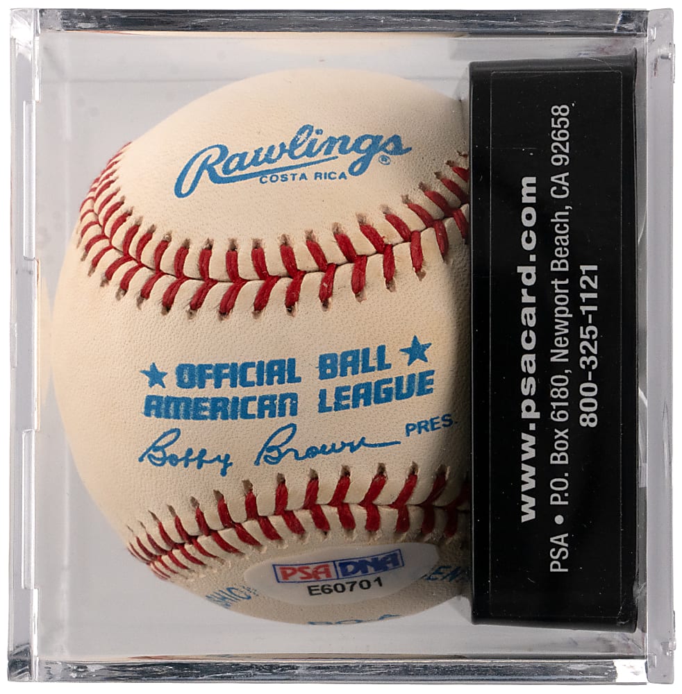 Ted Williams Single-Signed Baseball PSA/DNA Overall 8.5