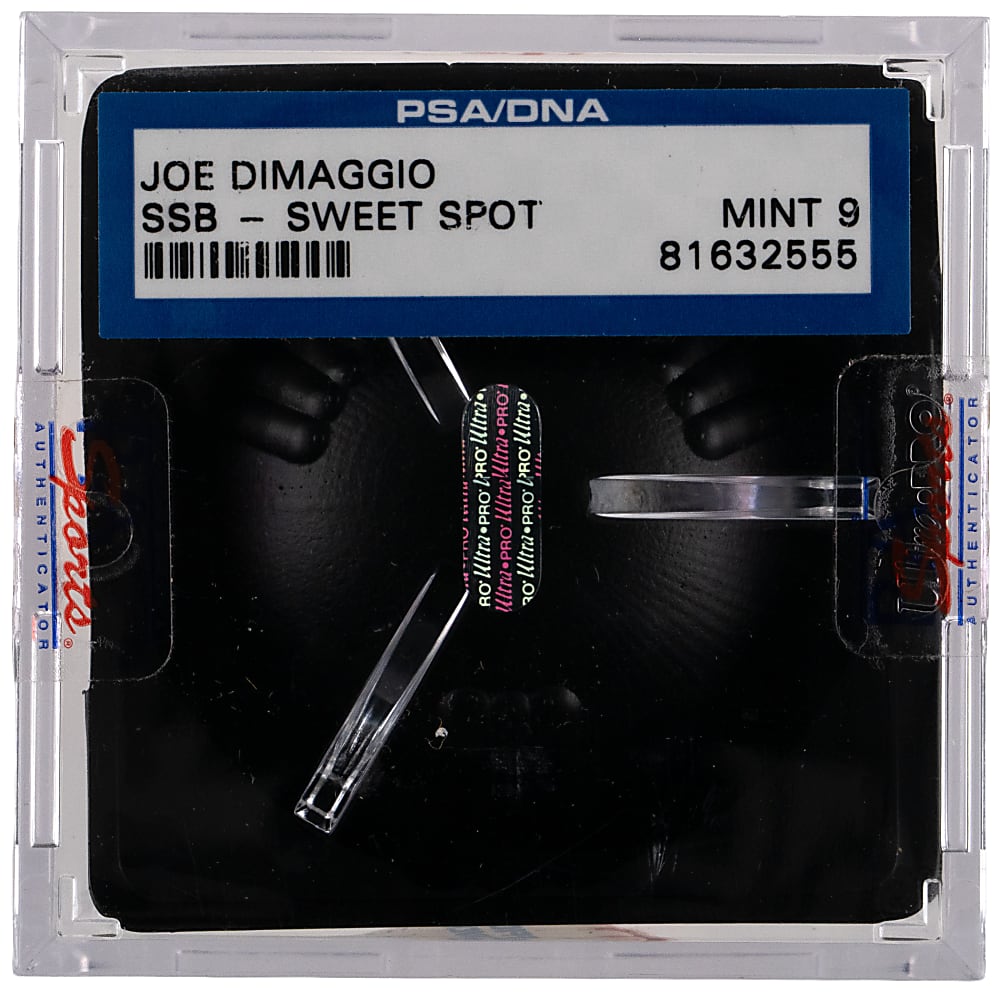 Joe DiMaggio Single-Signed Baseball with #5 Inscription - PSA/DNA Overall 9