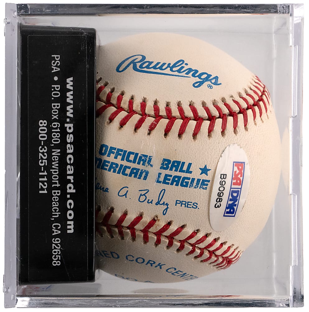 Joe DiMaggio Single-Signed Baseball with #5 Inscription - PSA/DNA Overall 9