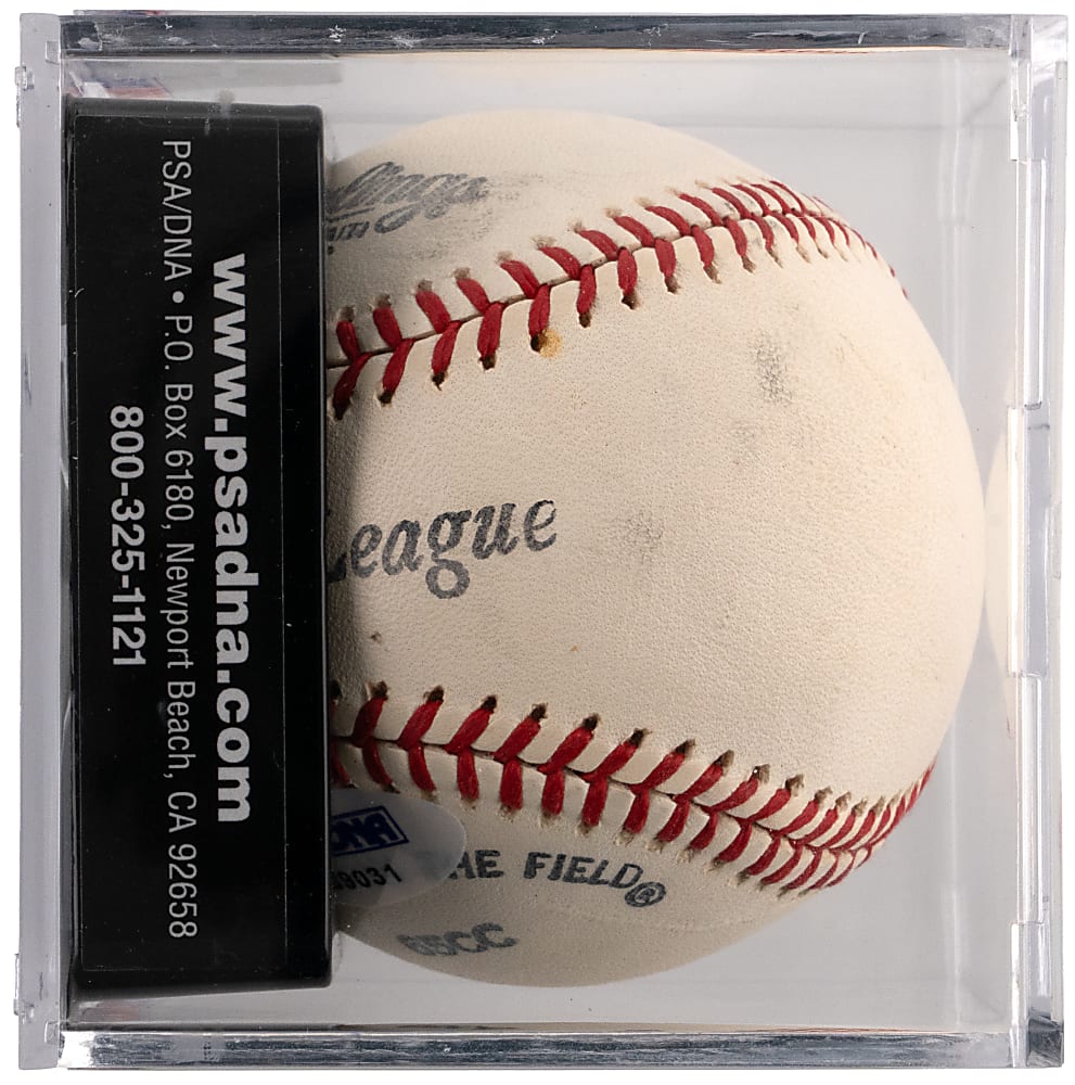 Burleigh A. Grimes Single-Signed Baseball - PSA/DNA Overall 8.5