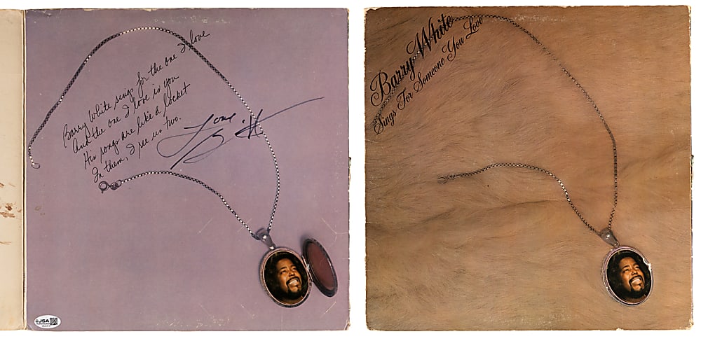 Barry White Signed "Sings for Someone You Love" Album - JSA COA