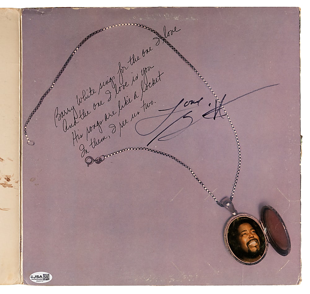 Barry White Signed "Sings for Someone You Love" Album - JSA COA