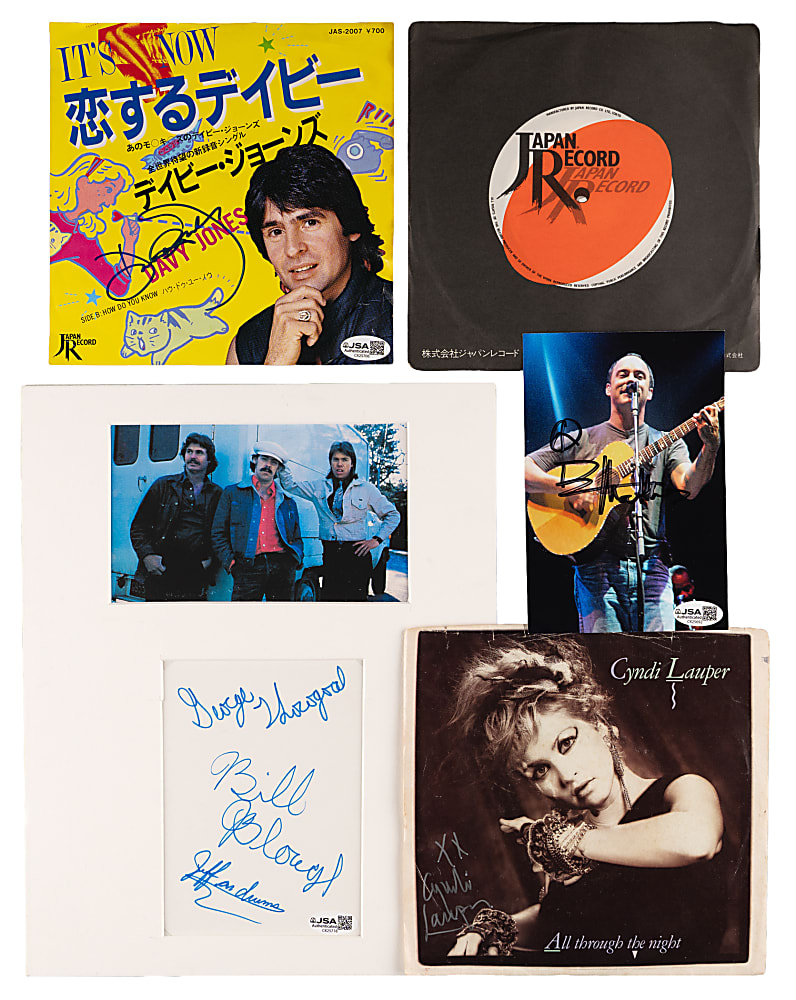 Signed Music/Musician Collection (29) with Little Richard, Styx, Boyz II Men, Cyndi Lauper - All JSA Basic Certification
