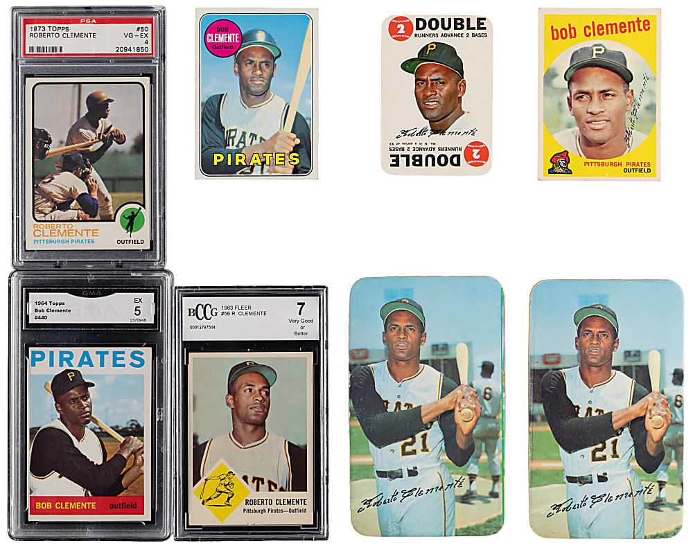 1959-1975 Roberto Clemente Collection (23) with (3) Graded