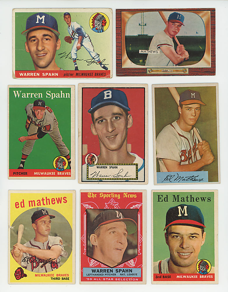1947-1979 Eddie Mathews & Warren Spahn Collection (38)