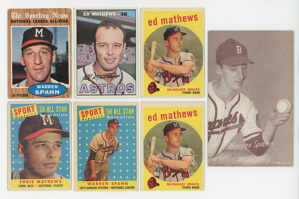 1947-1979 Eddie Mathews & Warren Spahn Collection (38)