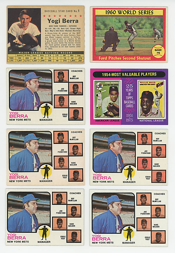 1954-1975 Yogi Berra & Whitey Ford Collection (23)