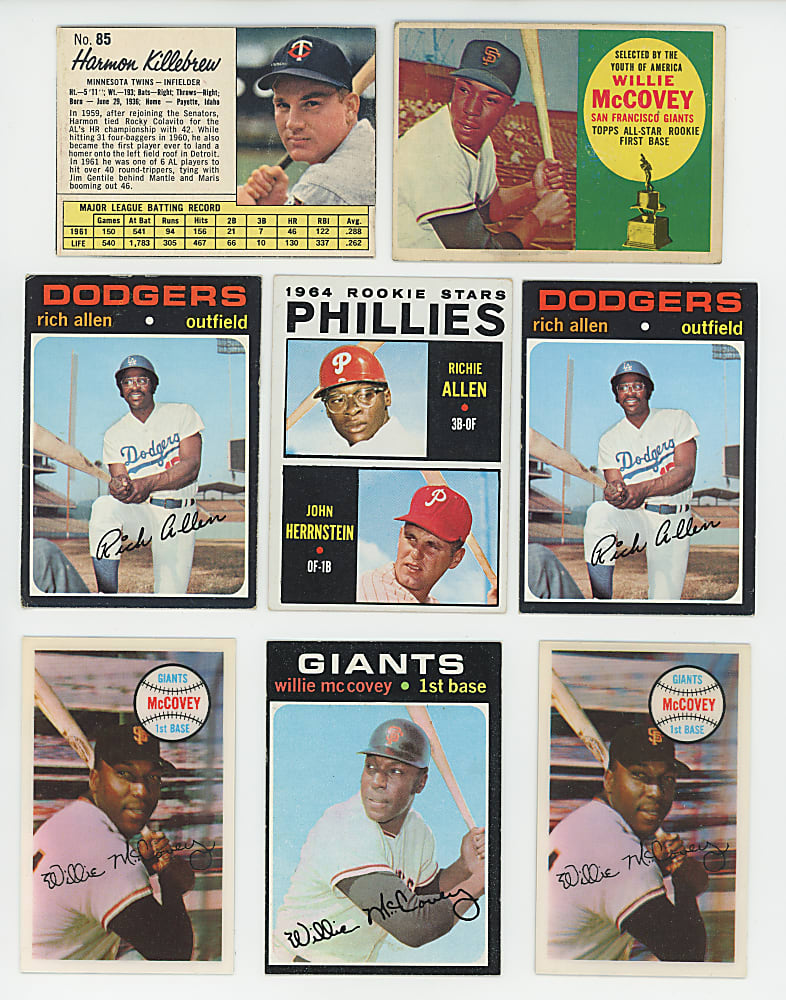 1956-1977 Richie Allen, Harmon Killebrew & Willie McCovey Collection (74)