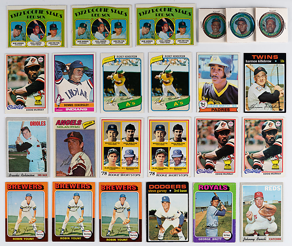 1970-1980 Topps Collection (7,750+) Loaded with (275+) Hall of Famers & Key Rookies