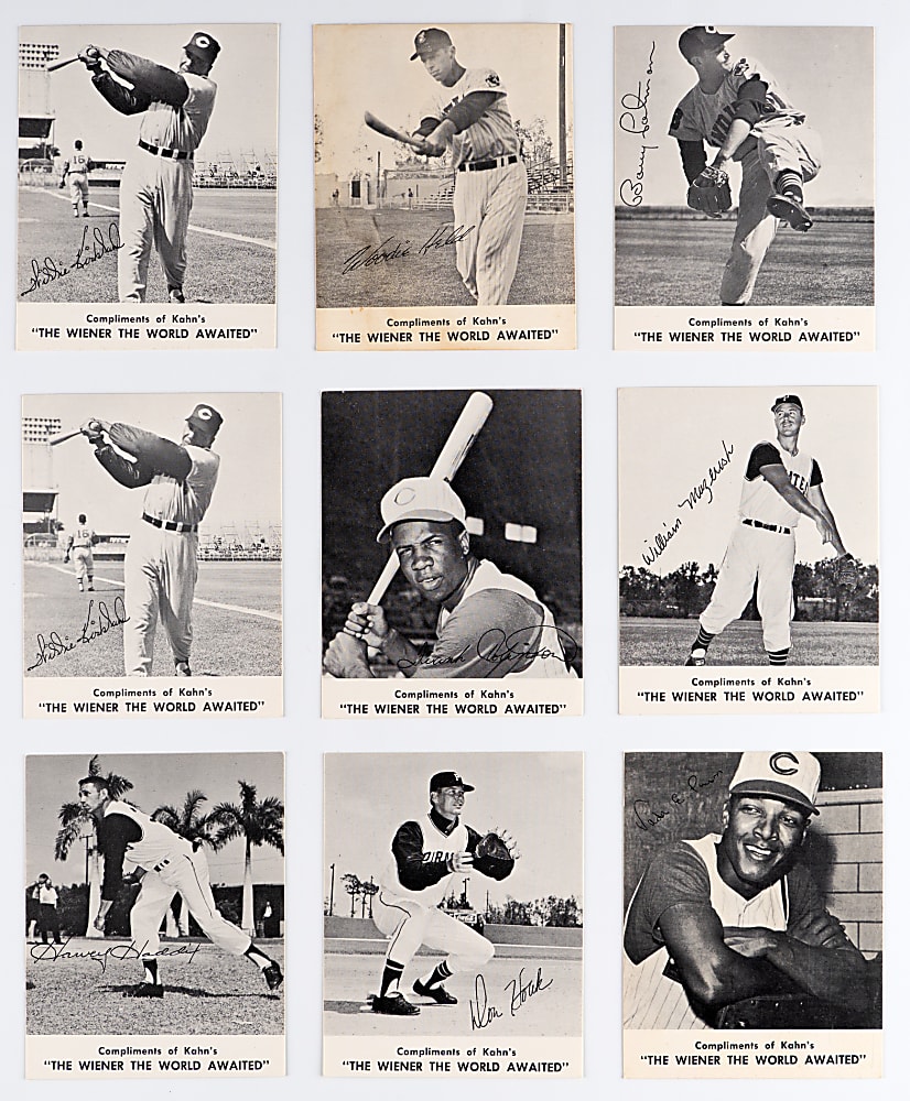 1962 Kahn's Wieners Collection (33) with Frank Robinson & Bill Mazeroski Plus Variations