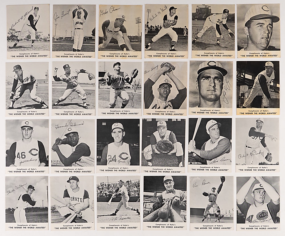 1962 Kahn's Wieners Collection (33) with Frank Robinson & Bill Mazeroski Plus Variations