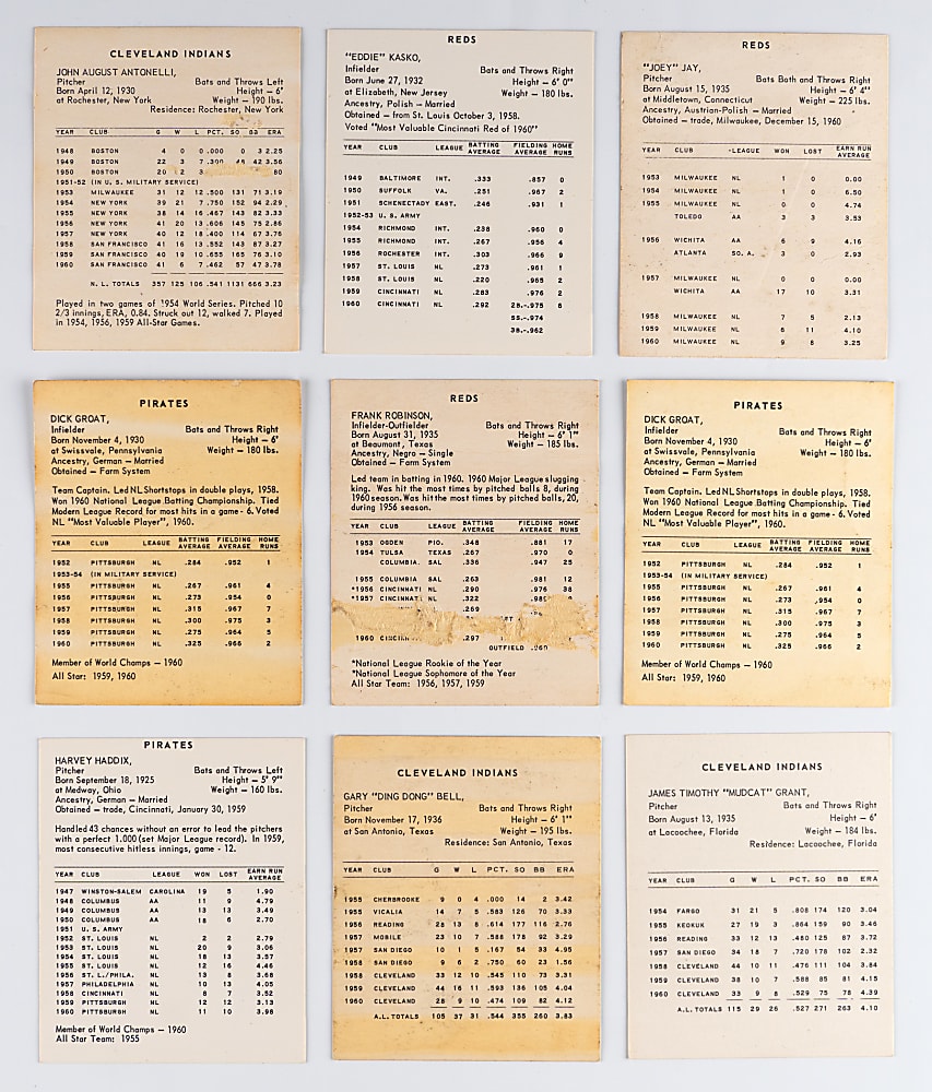 1961 Kahn's Wieners Collection (15) with Frank Robinson