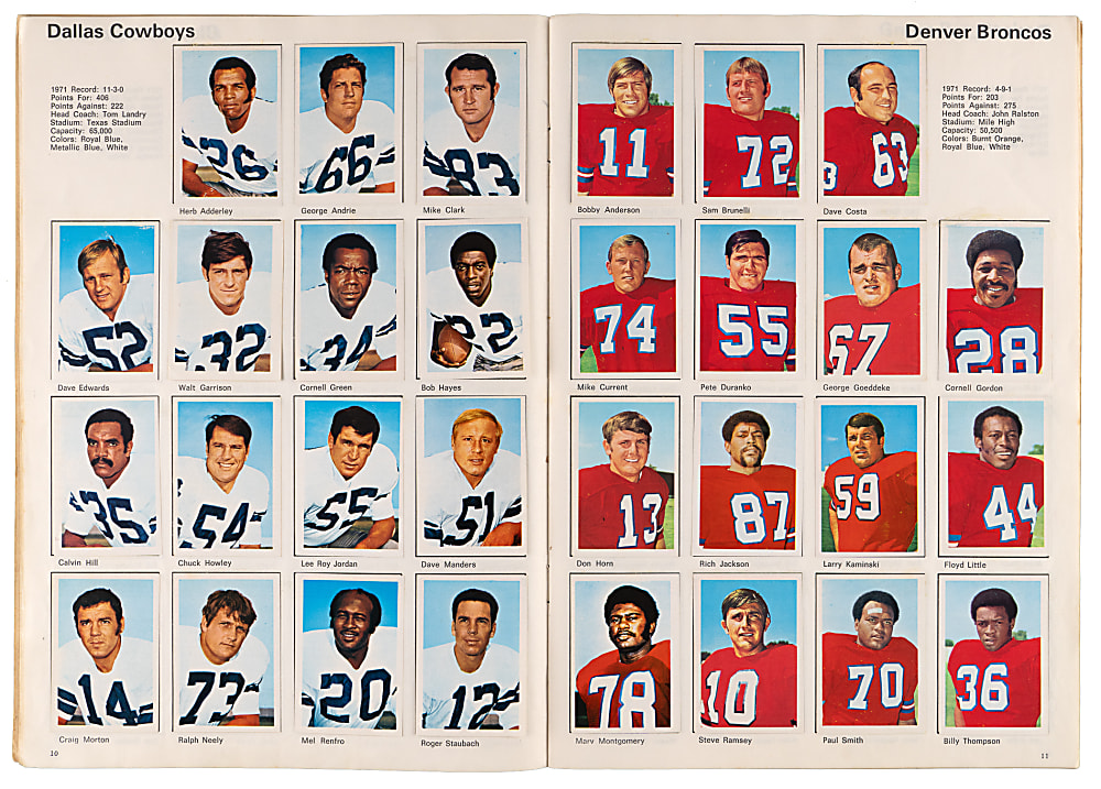 1972 NFLPA Wonder World of Pro Football USA Near Complete Set (389/390) In Original Album