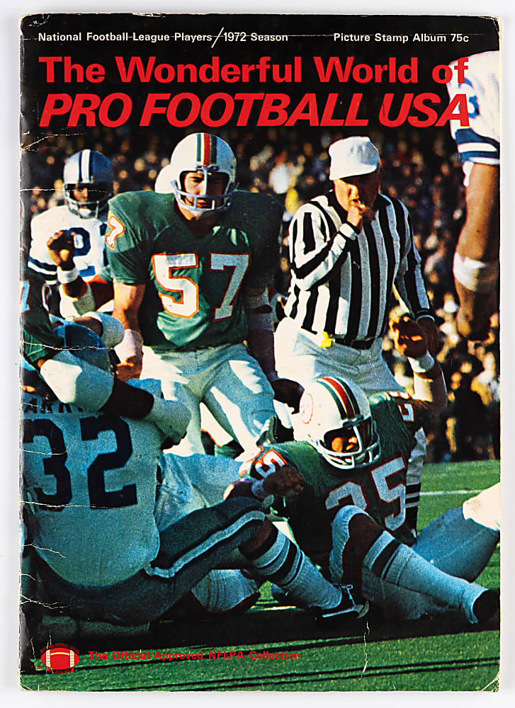 1972 NFLPA Wonder World of Pro Football USA Near Complete Set (389/390) In Original Album
