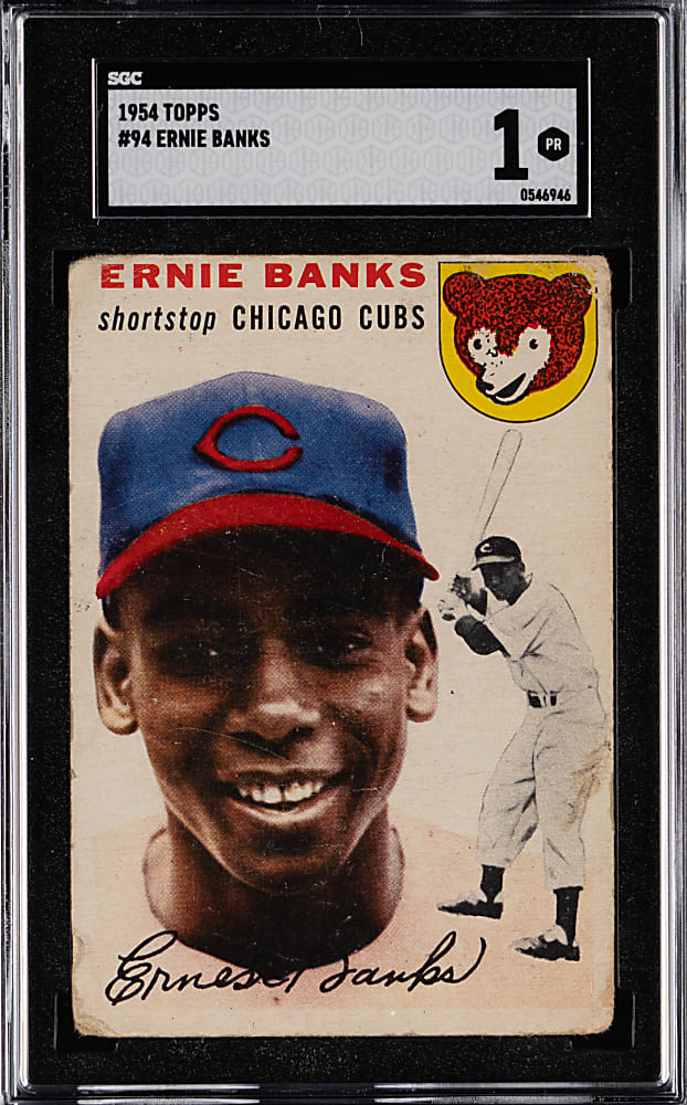 1954 Topps #94 Ernie Banks Rookie SGC POOR 1