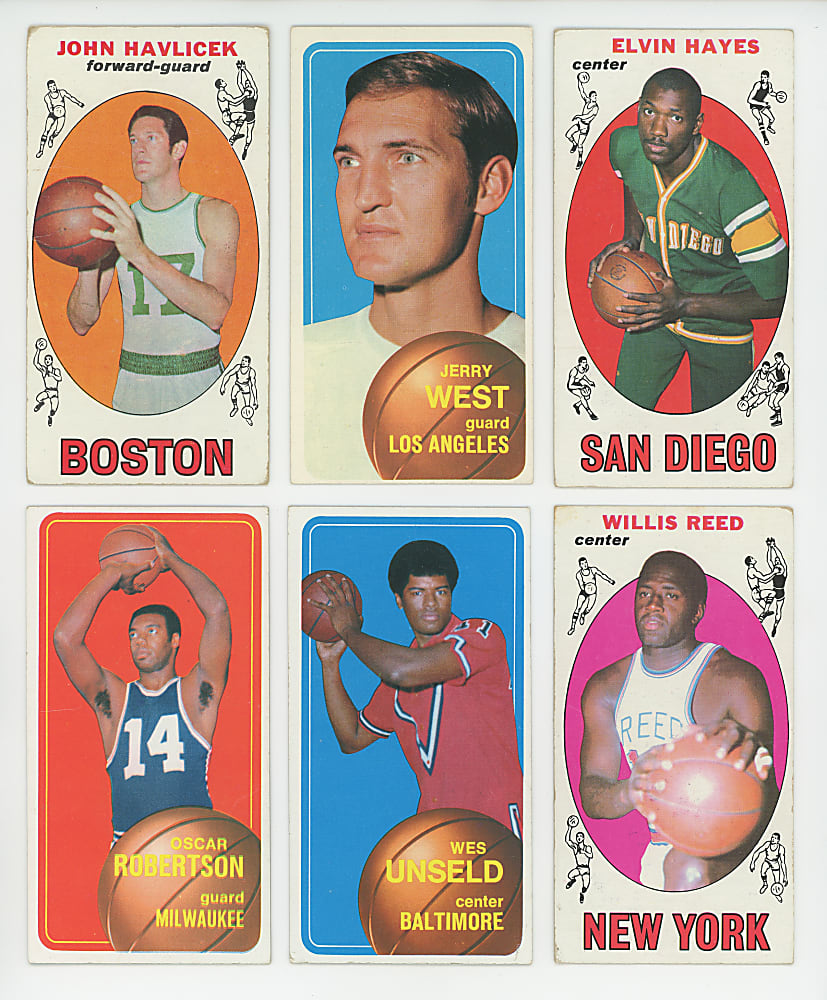 1956-1973 Football & Basketball Collection (47) with Chamberlain, Maravich, Simpson & West