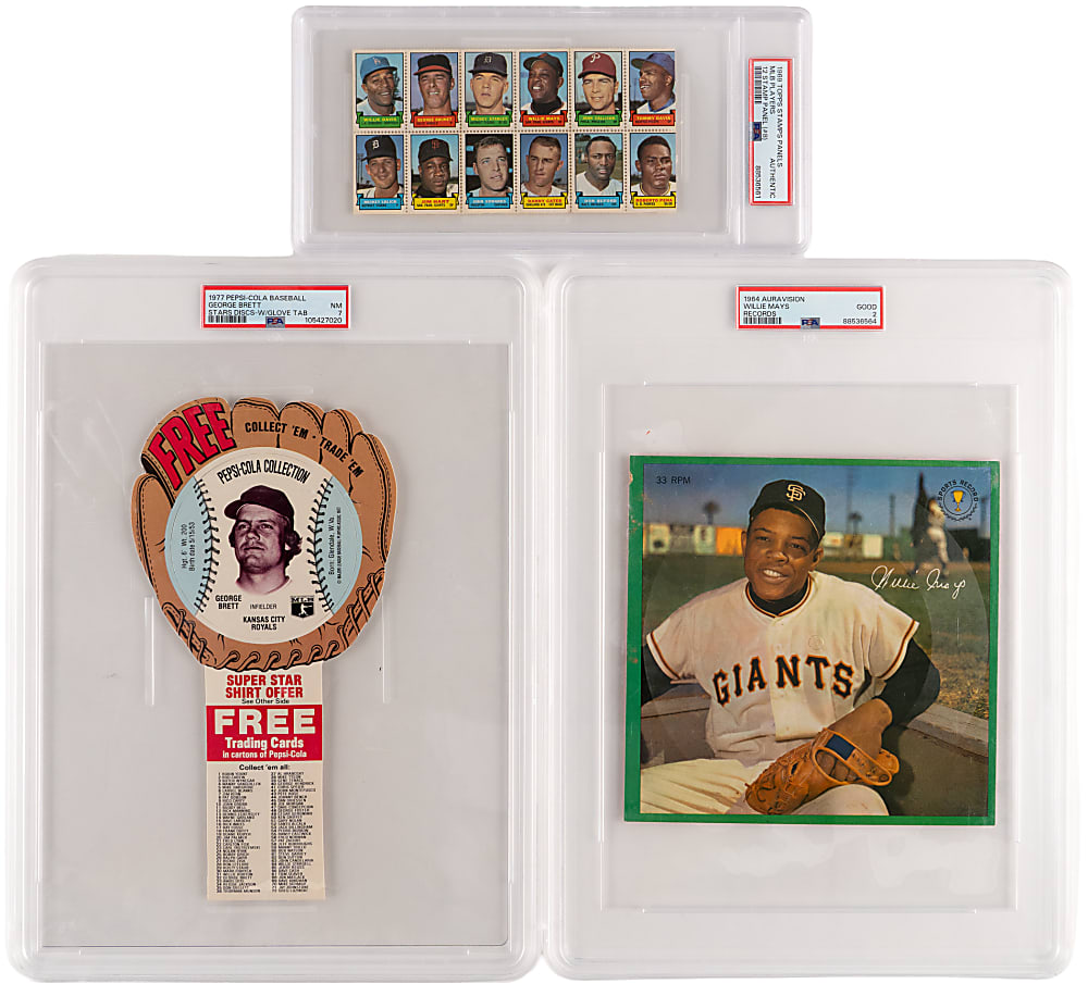 1940-1977 Oddball Collection with (5) Graded & Hall of Famers Including Mickey Mantle & Willie Mays - (99 Total Items)