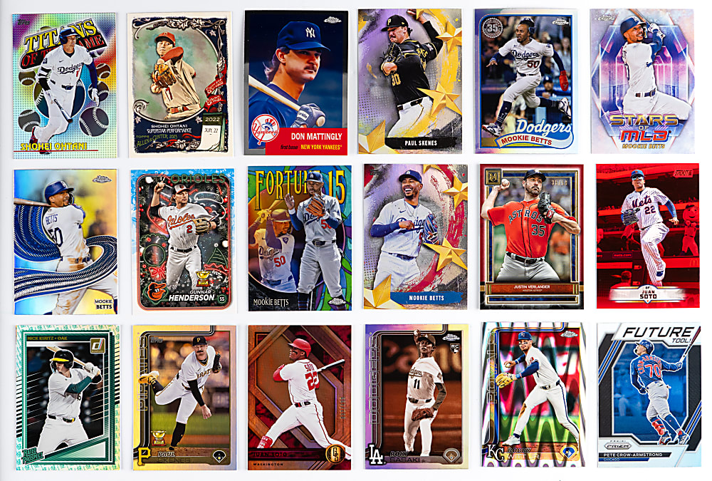 Mostly Post-2020s Modern Baseball Insert Hoard (2,500+) with Numerous Superstars & Current Prospects - Loaded!