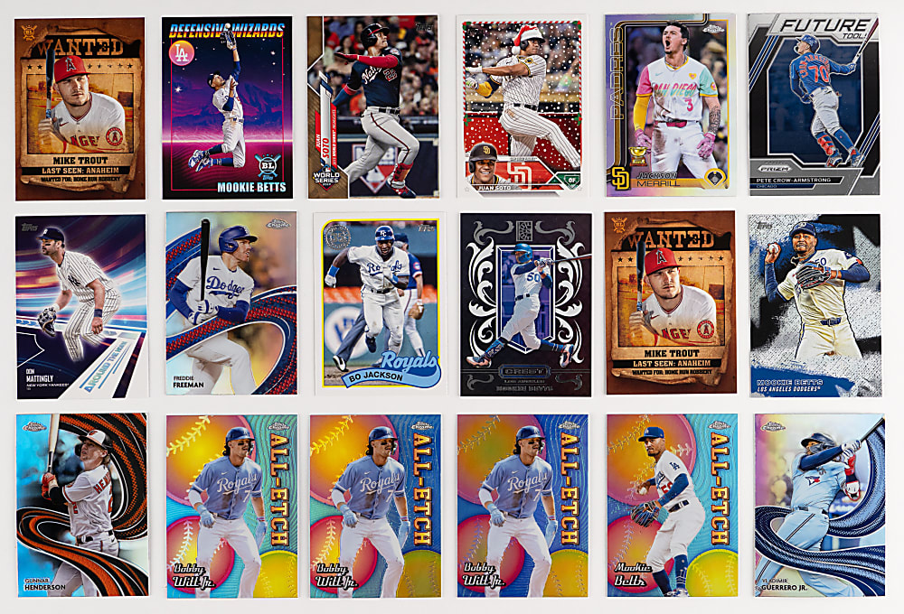 Mostly Post-2020s Modern Baseball Insert Hoard (2,500+) with Numerous Superstars & Current Prospects - Loaded!