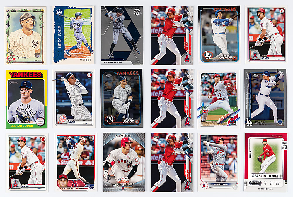 Mostly Post-2020s Baseball Singles Hoard (15,000+) with (60+) Shohei Ohtani & Superstar Player Bocks Including Aaron Judge