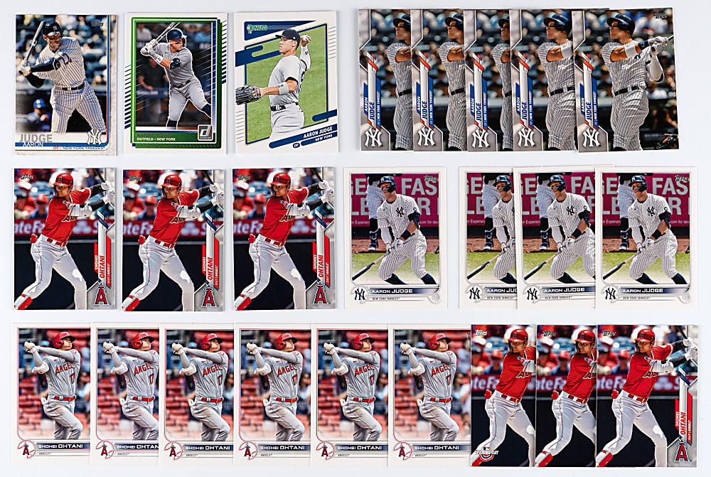 Mostly Post-2020s Baseball Singles Hoard (15,000+) with (60+) Shohei Ohtani & Superstar Player Bocks Including Aaron Judge