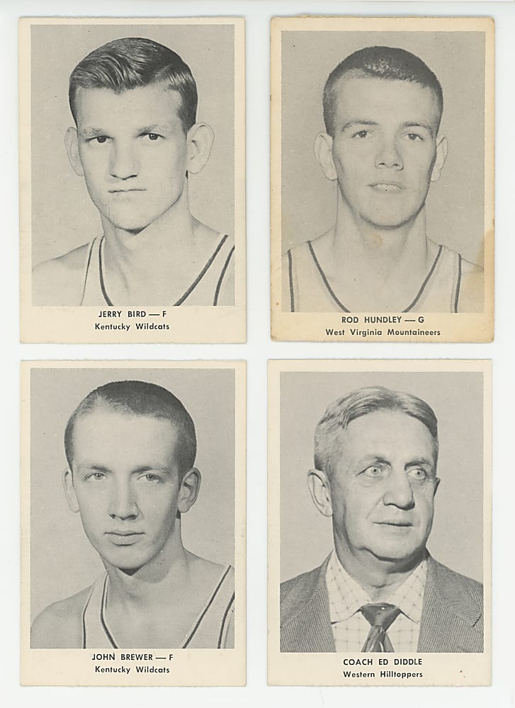 1955 Ashland/Aetna Oil Basketball Partial Set (64/96) with Near Kentucky Wildcats Team Set & Hot Rod Hundley - Clean!