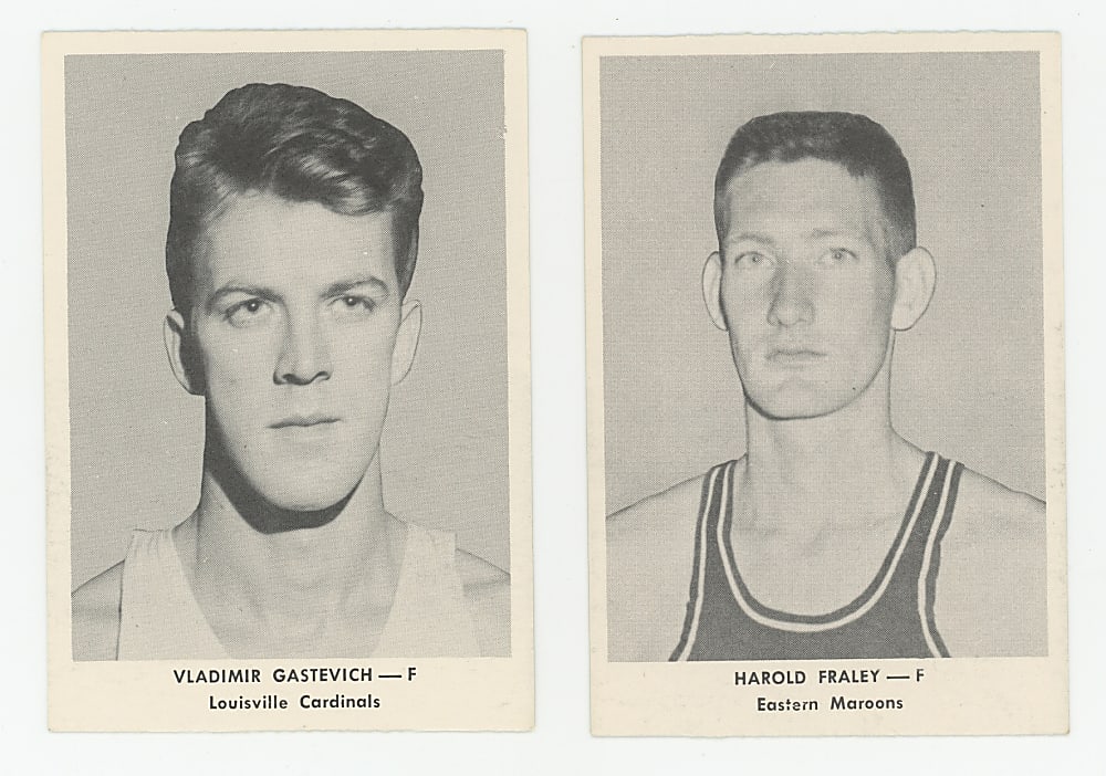 1955 Ashland/Aetna Oil Basketball Partial Set (64/96) with Near Kentucky Wildcats Team Set & Hot Rod Hundley - Clean!