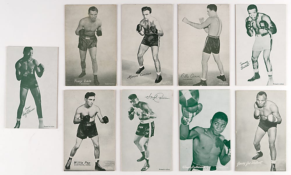 1940s-1960s Boxing Exhibits Collection (117) Different with SGC VG/EX 4.5 Cassius Clay Rookie!