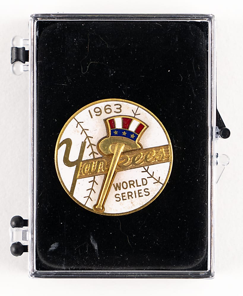 Incredible 1950-2003 New York Yankees World Series Press Pin Collection (19)