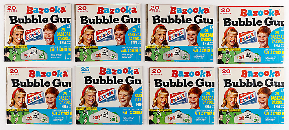 1966 Bazooka Box High-Grade Complete Set (16) - Clean!