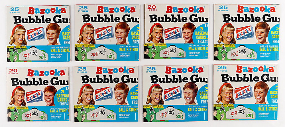 1966 Bazooka Box High-Grade Complete Set (16) - Clean!