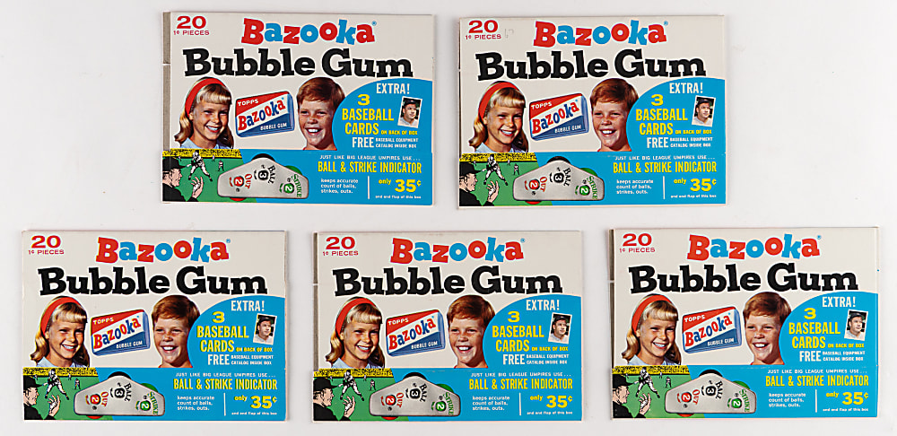 1967 Bazooka Box Near Complete Set (14/16) - Clean!