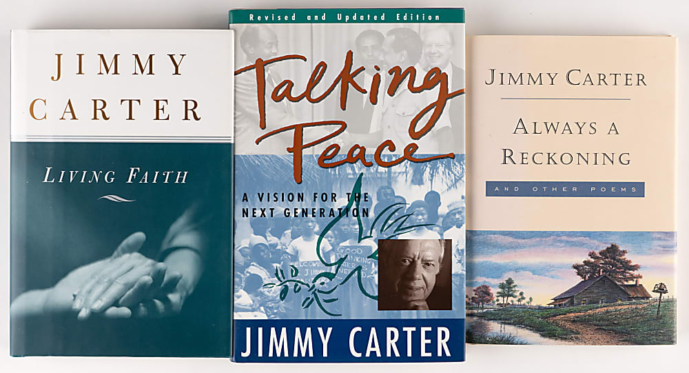 Jimmy Carter Signed Hardback Trio
