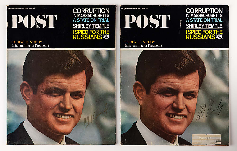 Politician & Broadcaster Signed Collection (11) Including (4) Ted Kennedy