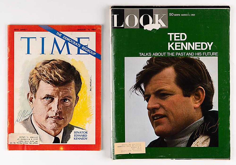 Politician & Broadcaster Signed Collection (11) Including (4) Ted Kennedy