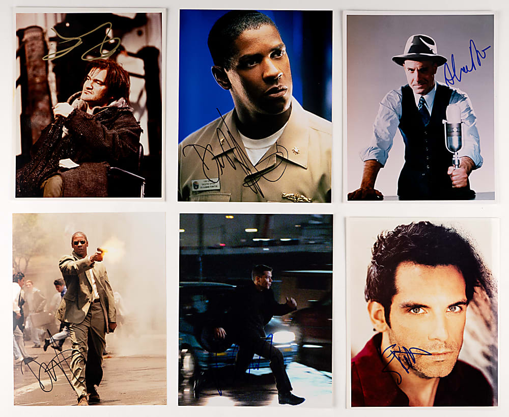 Modern Actor/Entertainer Signed 8x10 Photo Collection (57) with (2) Denzel Washington, Will Smith & Matt Damon - Loaded!