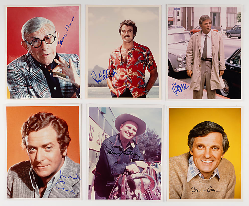 Actor Signed 8x10 Photo Collection (54) with Carson, Winkler, Allen, Brooks & Ritter