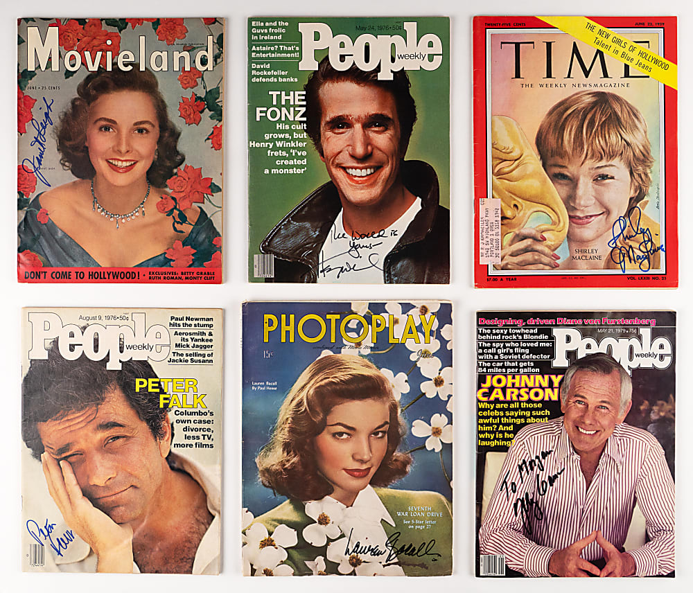 1950s-1970s Signed Actors/Actresses/Entertainers Magazine Group (24)
